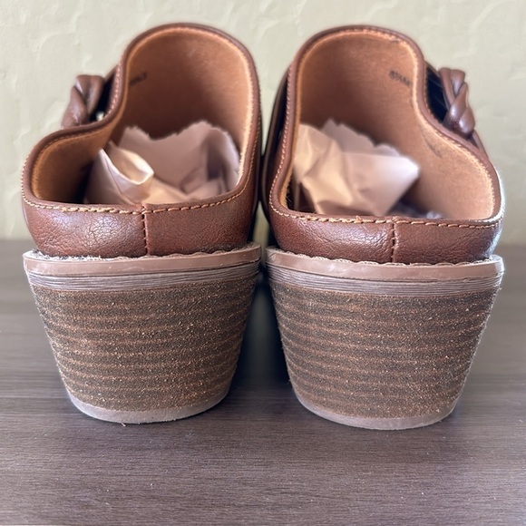 Sofft Eurosoft Amelia‎ Brown Mules Clogs Slip-on Vegan Size 8.5 - Picture 6 of 9